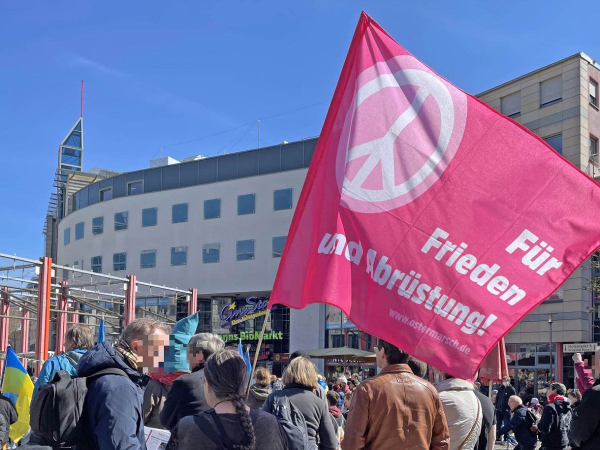 Ostermarsch 2022: Keine Klimagerechtigkeit ohne Frieden. Wir sagen Nein zum&nbsp;Krieg!